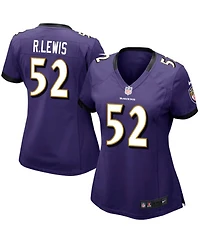 Women's Baltimore Ravens Ray Lewis Nike Purple Game Jersey