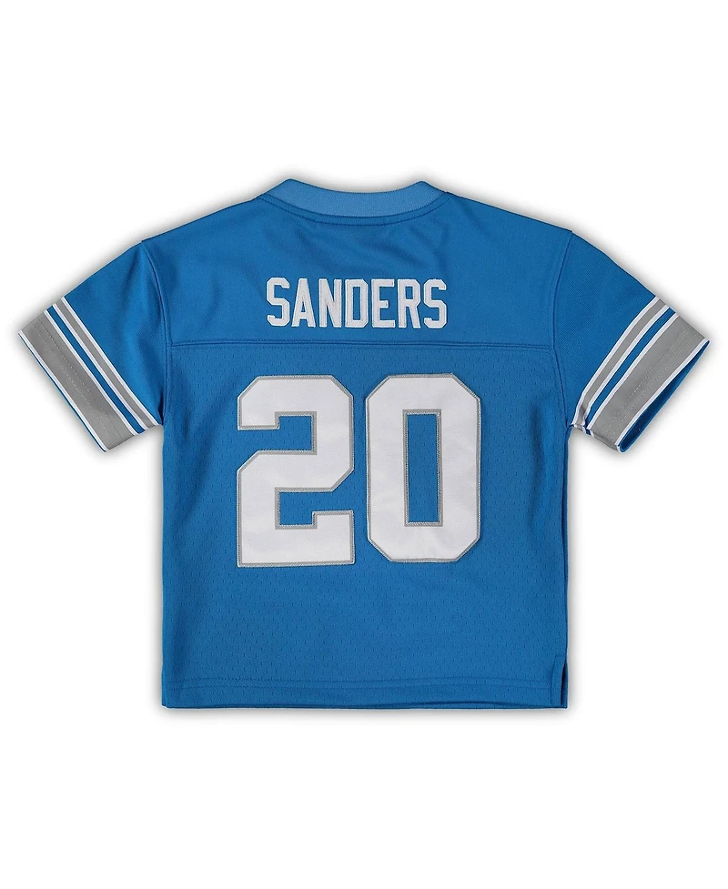 Toddler Boys and Girls Mitchell & Ness Barry Sanders Blue Detroit Lions 1996 Retired Legacy Jersey
