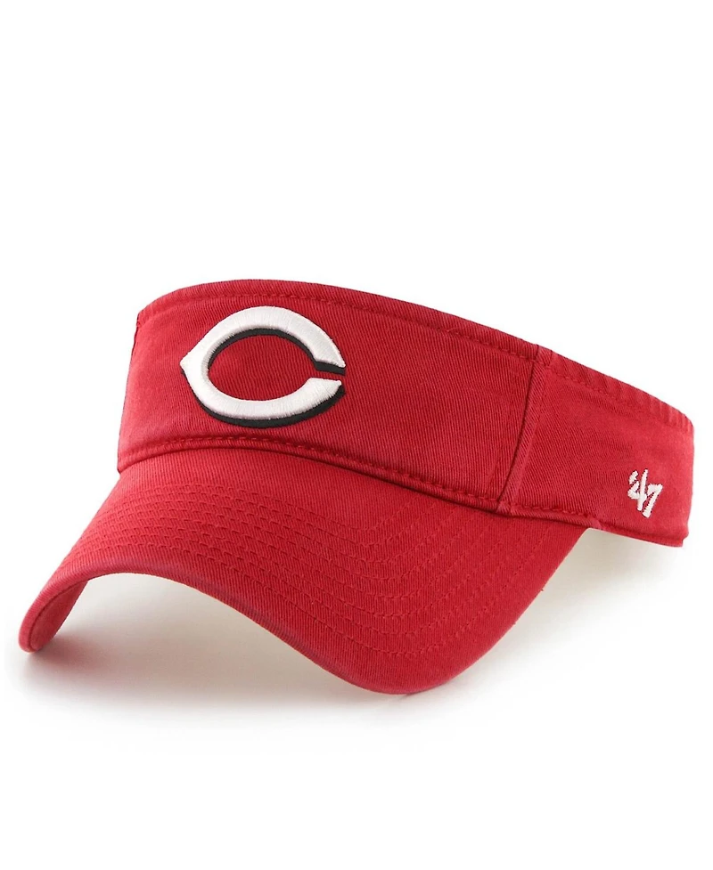 Men's '47 Red Cincinnati Reds Clean Up Adjustable Visor