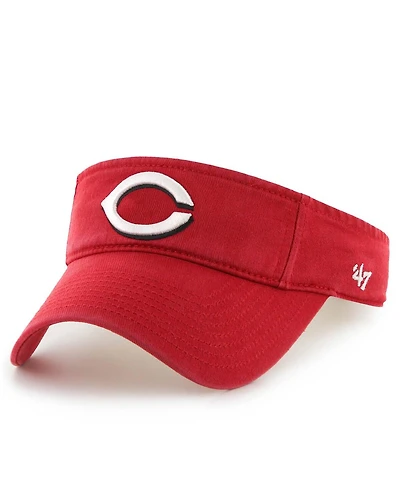 Men's '47 Red Cincinnati Reds Clean Up Adjustable Visor