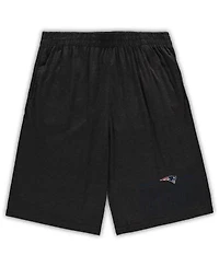 Men's Concepts Sport Navy, Heathered Charcoal New England Patriots Big and Tall T-shirt Shorts Set
