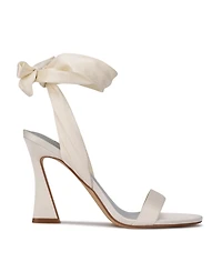 Nine West Women's Kelsie Ankle Wrap Sculpted Heel Sandals