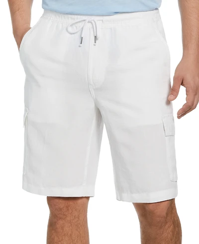 Cubavera Men's Linen Blend Pull-On Cargo Short