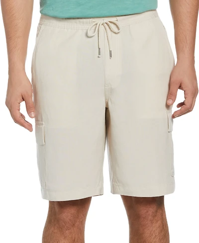 Cubavera Men's Linen Blend Pull-On Cargo Short