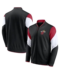 Men's Fanatics Black Miami Heat League Best Performance Full-Zip Jacket