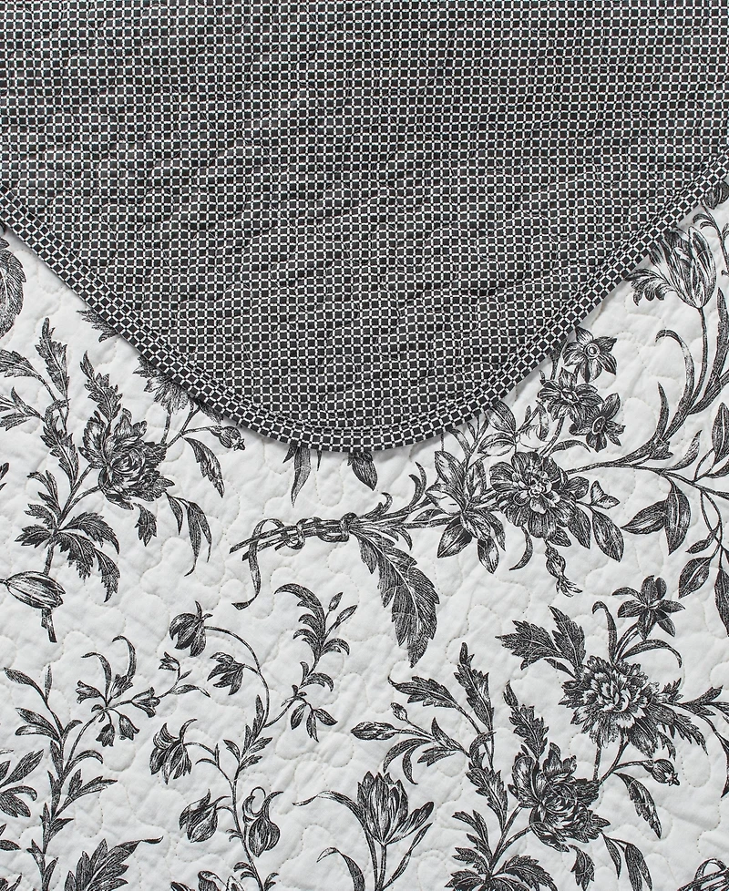 Laura Ashley Amberley Cotton Reversible 2-Pc. Quilt Set, Twin