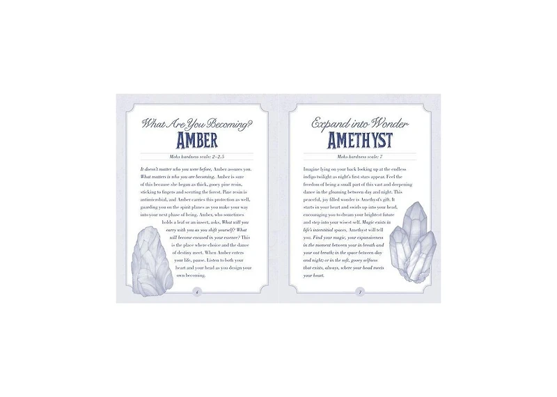The Illustrated Crystallary Oracle Cards- 36-Card Deck of Magical Gems and Minerals by Maia Toll