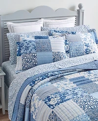 Laura Ashley Paisley Patchwork Reversible 3-Pc. Quilt Set