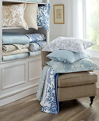 Laura Ashley Paisley Patchwork Reversible -Pc. Quilt Set