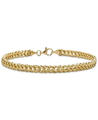 Circle Braided Bracelet in 14k Gold