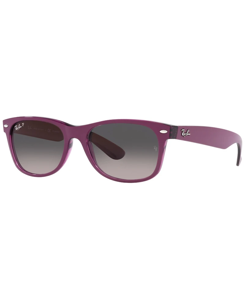 Ray-Ban Unisex Polarized Sunglasses, RB2132 New Wayfarer 55