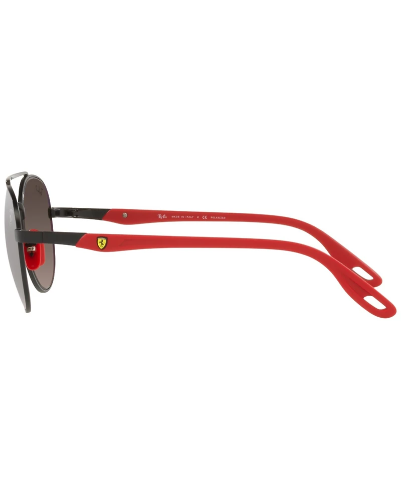 Ray-Ban RB3696M Scuderia Ferrari Collection 51 Unisex Polarized Sunglasses