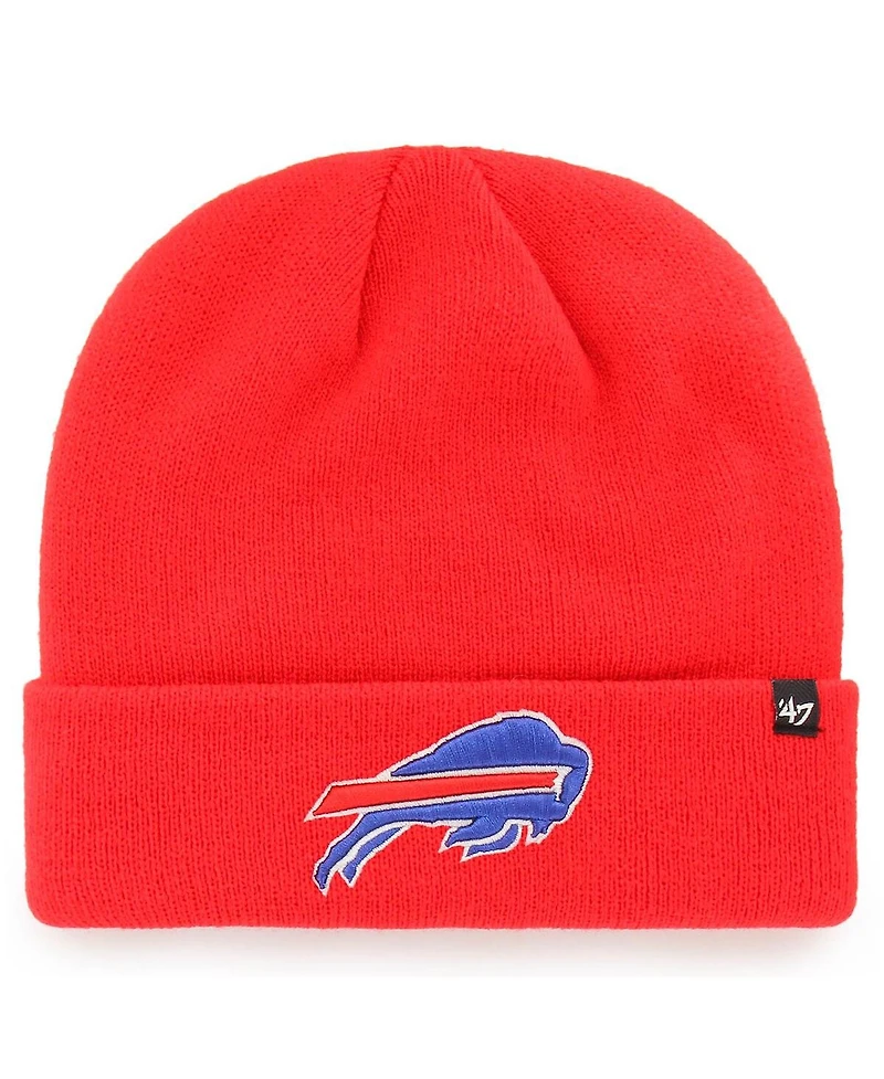 Men's Red Buffalo Bills Secondary Basic Cuffed Knit Hat