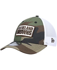 Men's Camo Cleveland Browns 9FORTY Trucker Snapback Hat