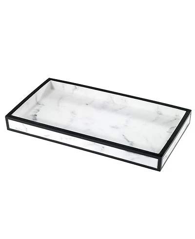 Avanti Jasper Framed Marble-look Resin Bathroom Tray