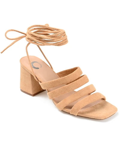 Journee Collection Women's Sevyn Tie-Up Sandals