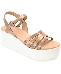 Journee Collection Women's Miragge Platform Sandal