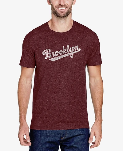 Men's Premium Blend Word Art Brooklyn Neighborhoods T-shirt