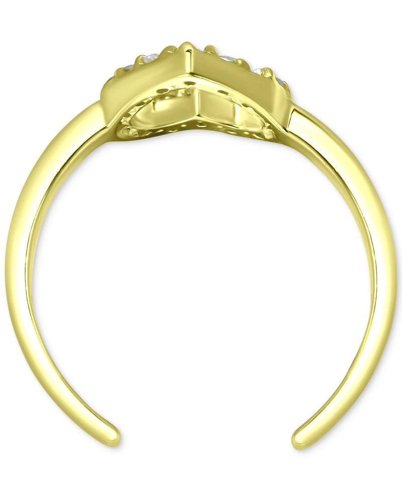 Giani Bernini Cubic Zirconia Heart Toe Ring, Created for Macy's