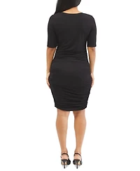 Motherhood Maternity Side-Ruched Maternity Dress