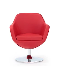 Manhattan Comfort Caisson Swivel Upholstered Accent Chair
