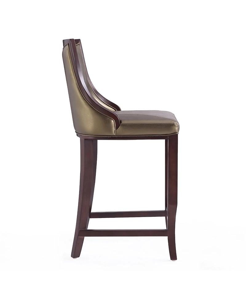 Manhattan Comfort Emperor Leatherette Upholstered Barstool