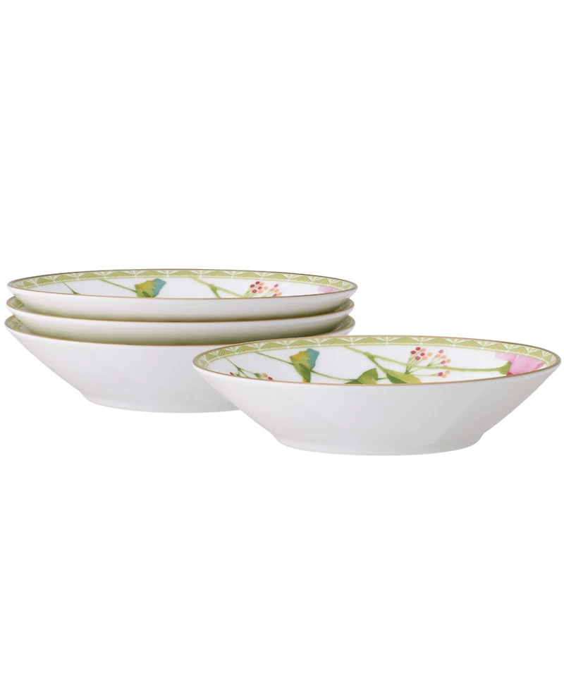 Noritake Poppy Place 4 Oz Fruit Bowls 4 Piece Set, 5.5"