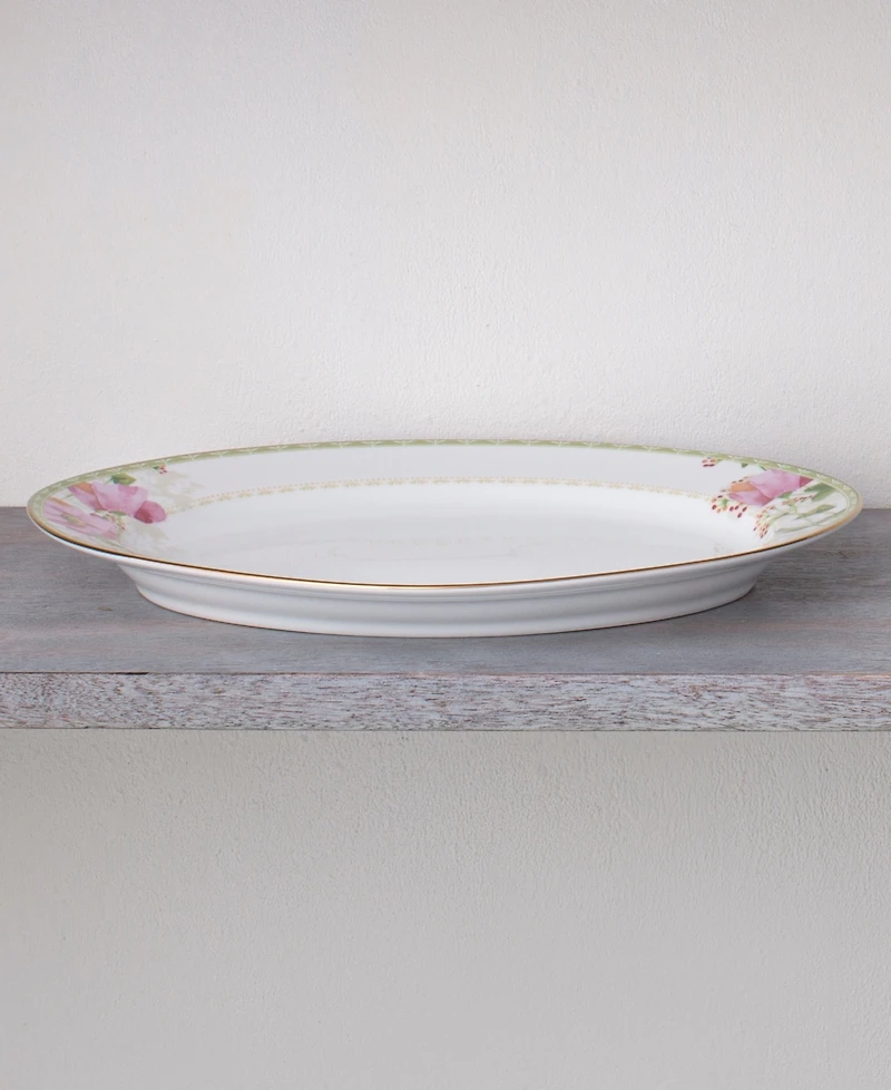 Noritake Poppy Place Oval Platter, 14"