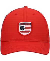 Men's Red Ole Miss Rebels Nation Shield Snapback Hat