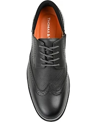 Thomas & Vine Men's Savage Embossed Wingtip Derby Dress Shoes
