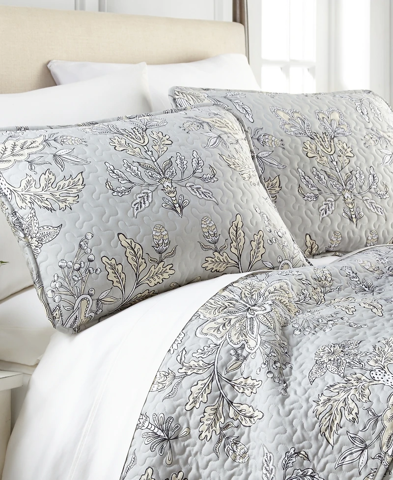 Southshore Fine Linens Vintage-Look Garden 3-Pc. Quilt Set