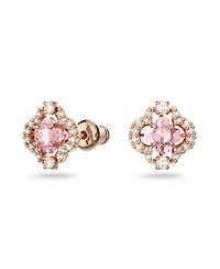Swarovski Sparkling Dance Clover Rose Gold Tone Plated Set