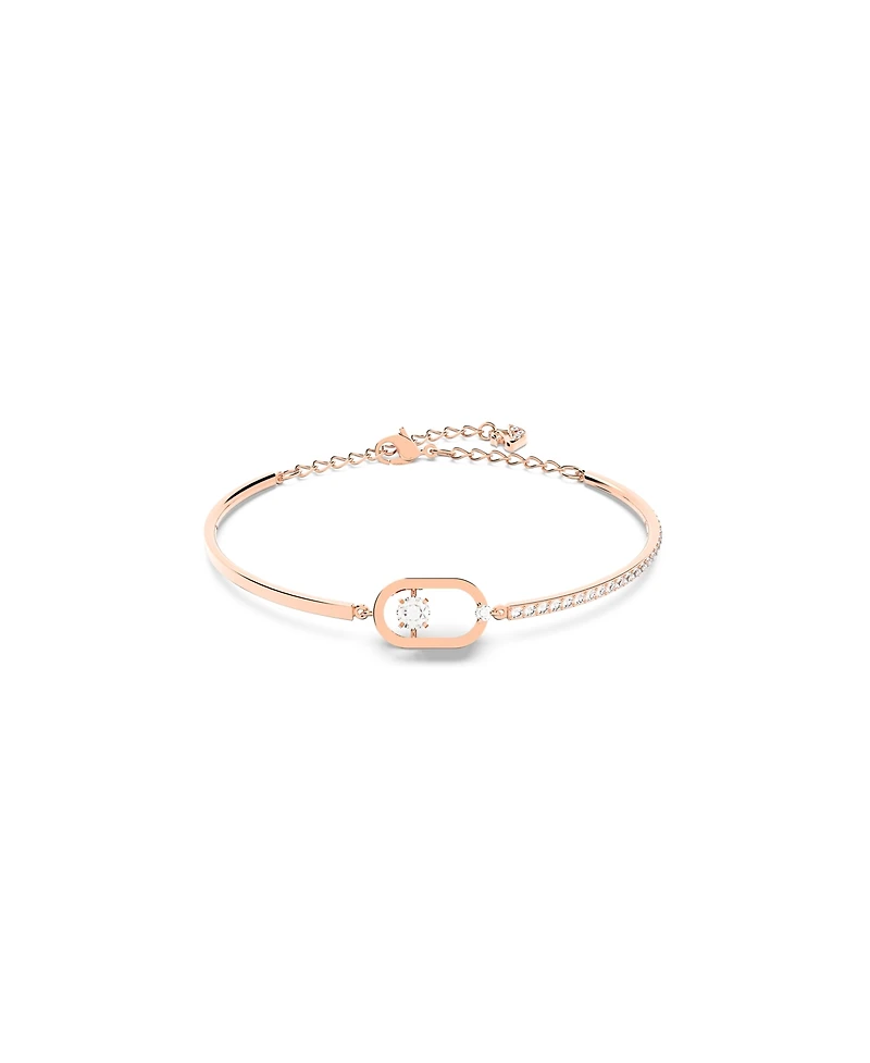 Swarovski Sparkling Dance Oval Round Cut Rose Gold Tone Plated Bracelet