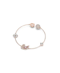 Swarovski Dazzling Swan Magnetic Rose Gold Tone Plated Bracelet