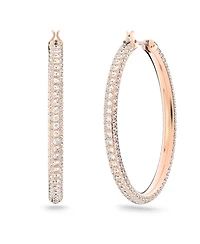 Swarovski Stone Hoop Earrings