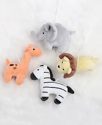 The Peanutshell Safari Animals Musical Crib Mobile for Baby Boys & Girls