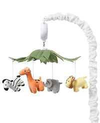 The Peanutshell Safari Animals Musical Crib Mobile for Baby Boys & Girls