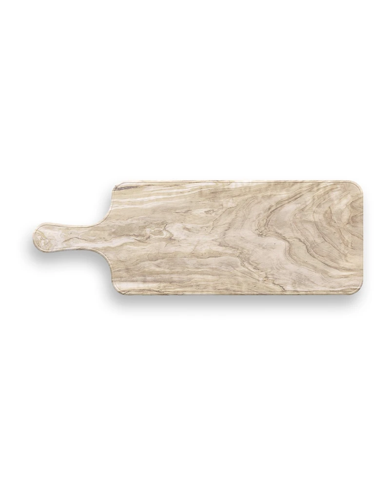 Abode Homewares Melamine Faux Real Desert Wood Paddle Serving Tray