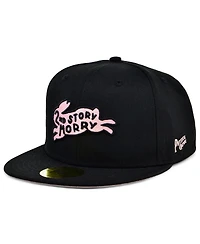 Men's Physical Culture Black Second Story Morrys Black Fives Fitted Hat