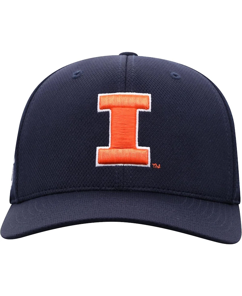 Men's Top of The World Navy Illinois Fighting Illini Reflex Logo Flex Hat
