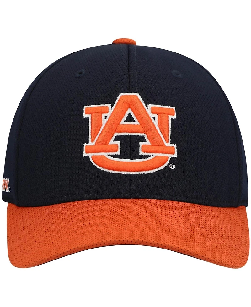 Men's Top of The World Navy, Orange Auburn Tigers Two-Tone Reflex Hybrid Tech Flex Hat
