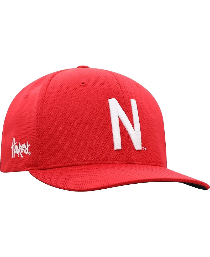 Men's Top of The World Scarlet Nebraska Huskers Reflex Logo Flex Hat