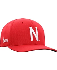 Men's Top of The World Scarlet Nebraska Huskers Reflex Logo Flex Hat