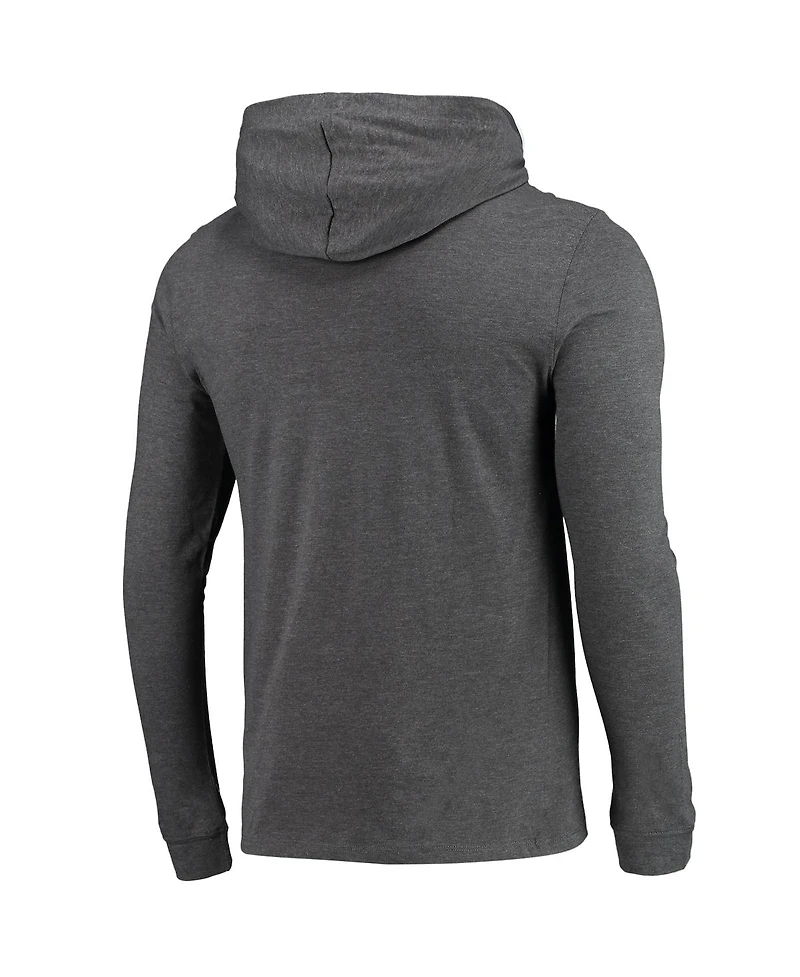 Men's Concepts Sport Heathered Red, Heathered Charcoal Maryland Terrapins Meter Long Sleeve Hoodie T-shirt and Jogger Pants Set