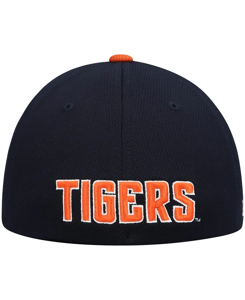Men's Top of The World Navy, Orange Auburn Tigers Two-Tone Reflex Hybrid Tech Flex Hat