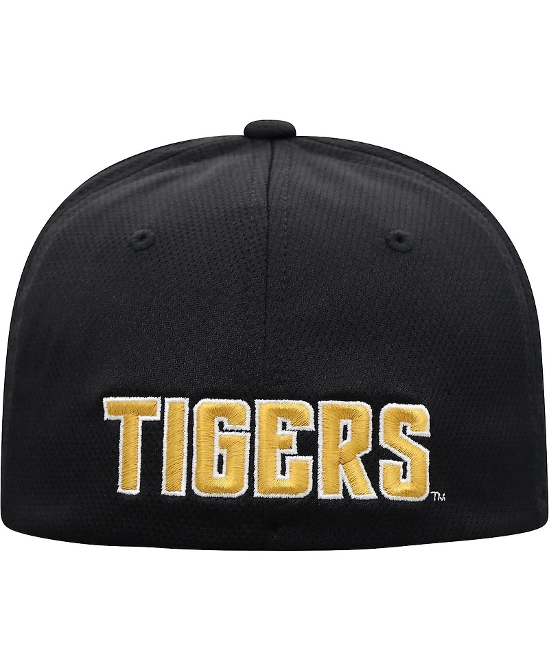 Men's Top of The World Black Missouri Tigers Reflex Logo Flex Hat