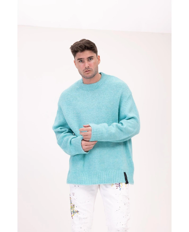 Ron Tomson Men's Modern Oversized Bold Sweater