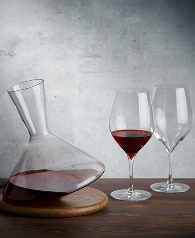 Nude Glass Balance Decanter with Terroir Wine Glasses, Set of 3