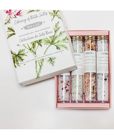 Dot & Lil 4-Pc. Library Of Bath Salts Gift Set