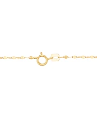 Heart Station 18" Collar Necklace in 14k Gold